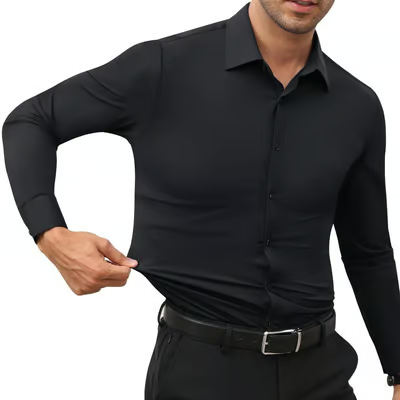 Men's Super Stretchy Quick-Drying Breathable Dress Shirt