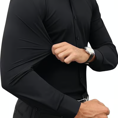 Men's Super Stretchy Quick-Drying Breathable Dress Shirt